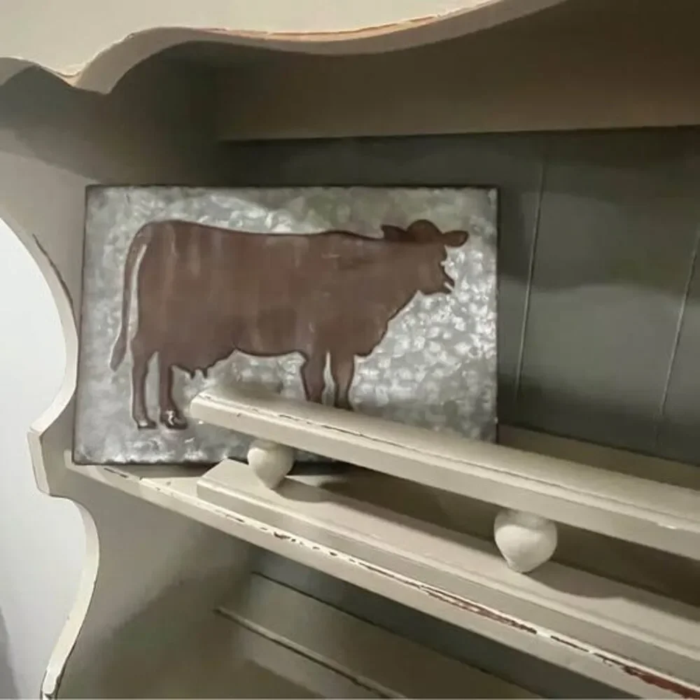 CBK Metal Frame Cow and metal look